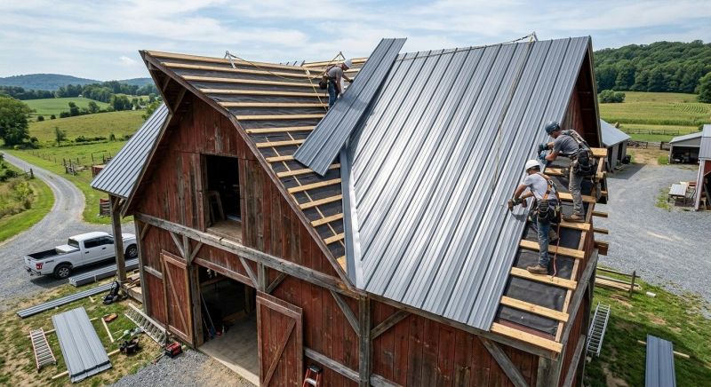 Barn Roof Installation in Parker, CO