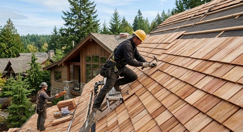 Cedar Roof Installation in Larkspur, CO