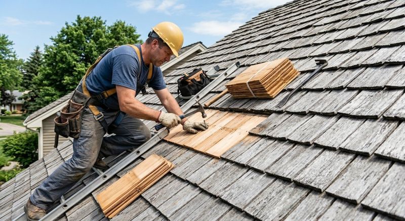 Cedar Shake Roof Repair in Elbert County, CO
