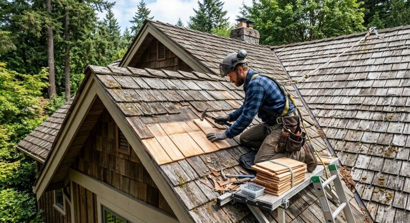 Cedar Shingles Repair in Parker, CO