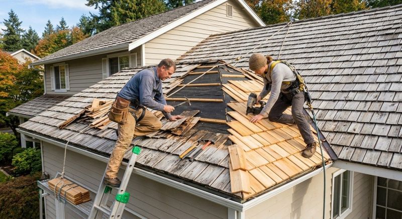Cedar Shingles Repair in Parker, CO