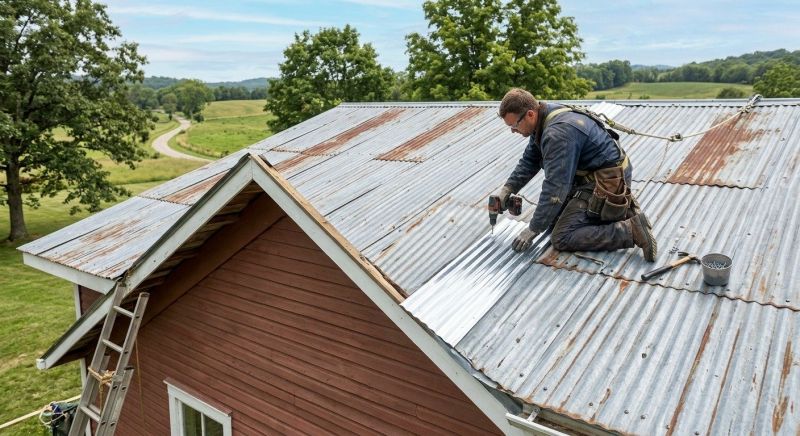 Corrugated Roof Repair in Douglas County, CO