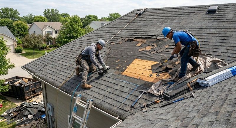 Damaged Roof Repair in Castle Rock, CO