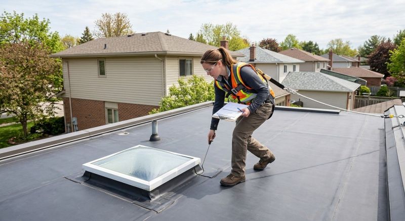 Flat Roof Inspection in Parker, CO