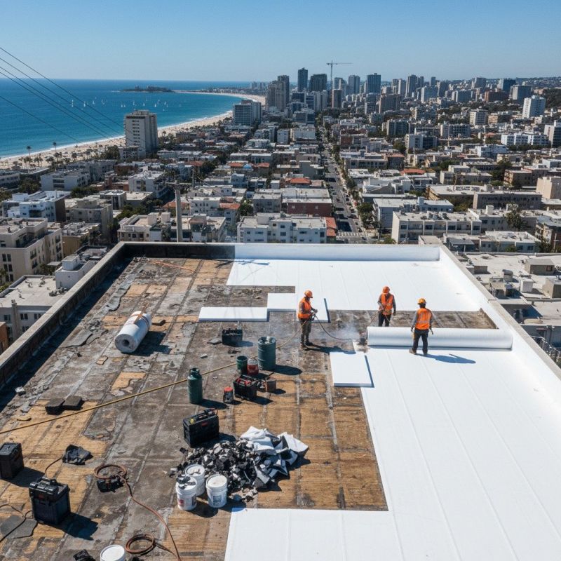 Flat Roof Replacement in Larkspur, CO