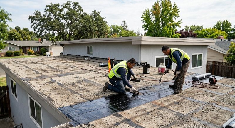 Flat Roof Tar Repair in Parker, CO