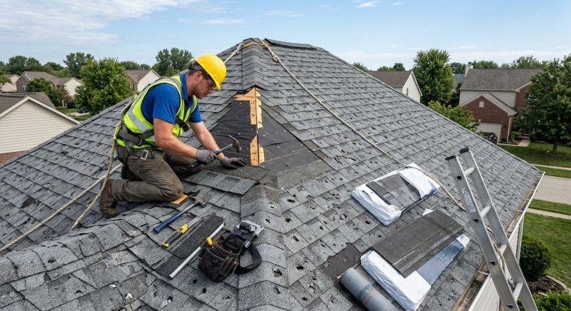 Hail Damage Roof Repair in Aurora, CO