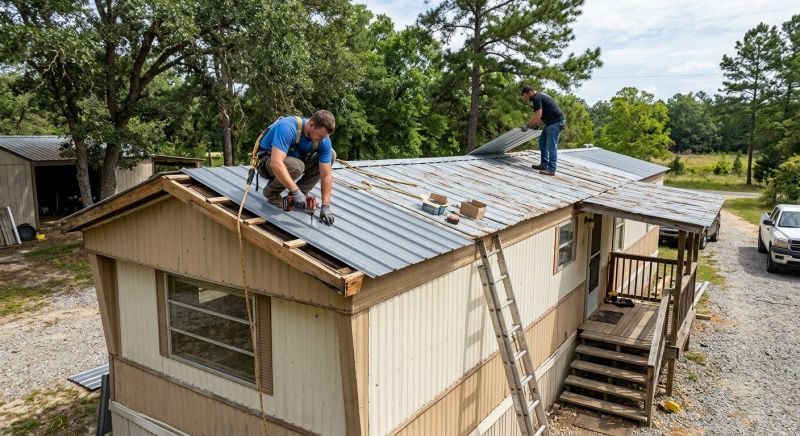 Metal Roof Flashing Repair in Parker, CO