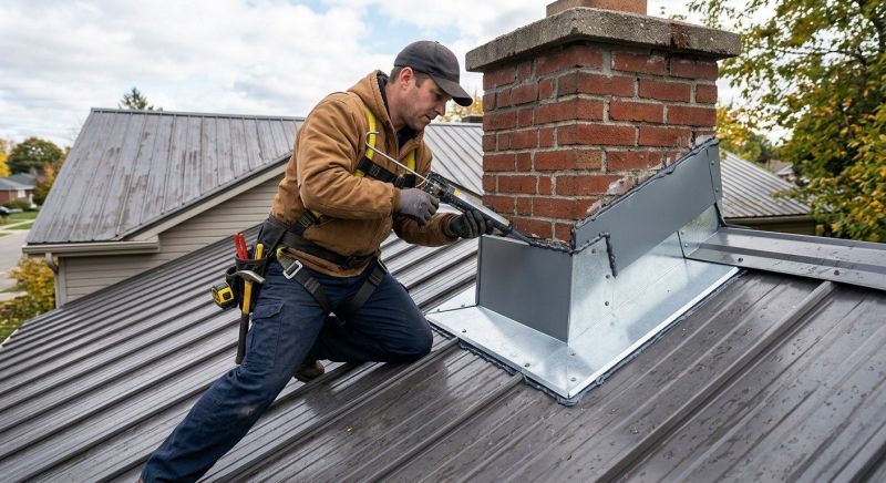 Metal Roof Flashing Repair in Parker, CO