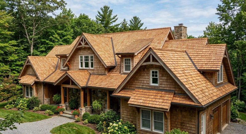 Natural Wood Roof Installation in Parker, CO