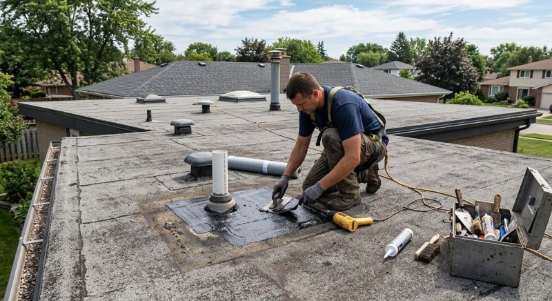 Rubber Roof Repair in Adams County, CO
