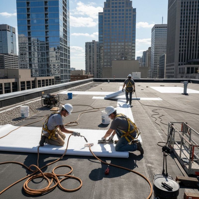 Single Ply Roof Repair in Denver County, CO