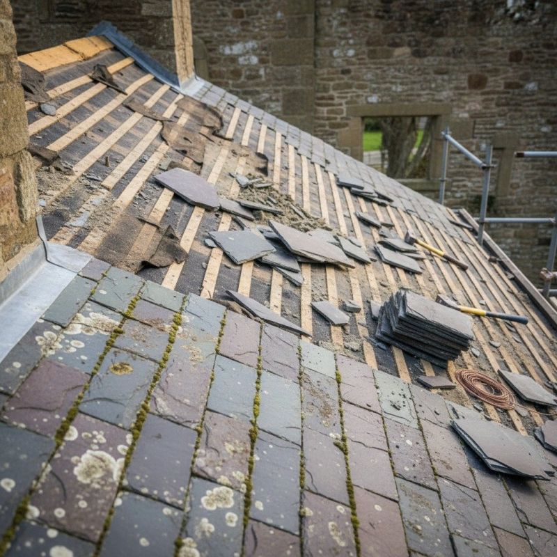 Slate Roof Replacement in Denver County, CO