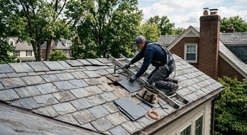 Slate Shingle Replacement in Parker, CO
