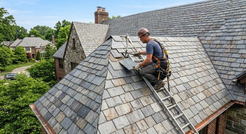Slate Shingle Replacement in Parker, CO