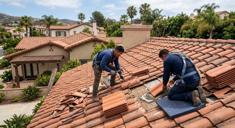 Spanish Tile Roof Repair in Parker, CO