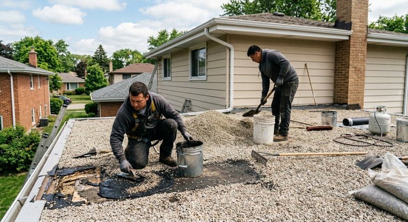 Tar And Gravel Roof Repair in Castle Rock, CO
