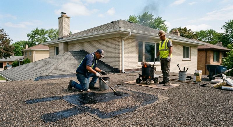 Tar And Gravel Roof Repair in Denver County, CO