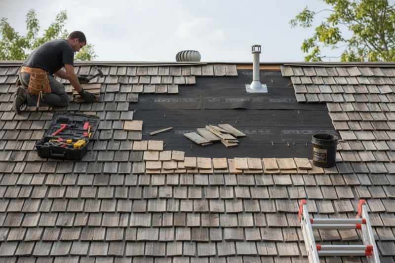 Wood Shake Roof Repair in Elbert County, CO