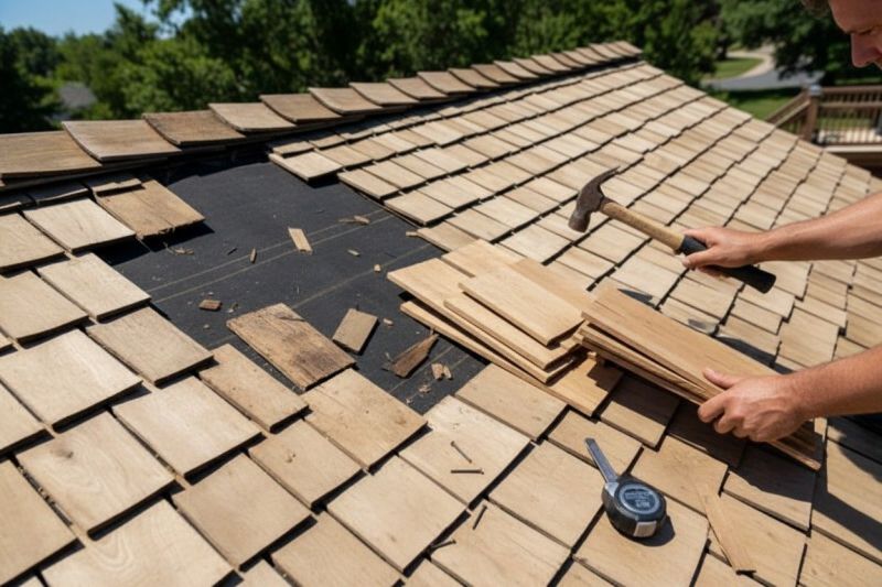 Wood Shake Roof Repair in Kiowa, CO