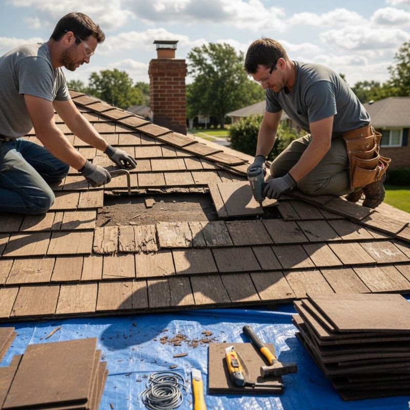 Wood Shake Roof Repair in Larkspur, CO