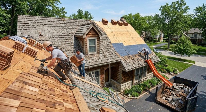 Wood Shingle Roof Replacement in Parker, CO